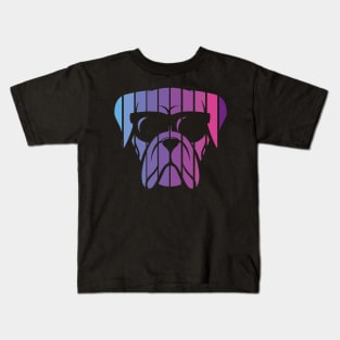 Vintage Retro Sunset Labrador Dog Kids T-Shirt